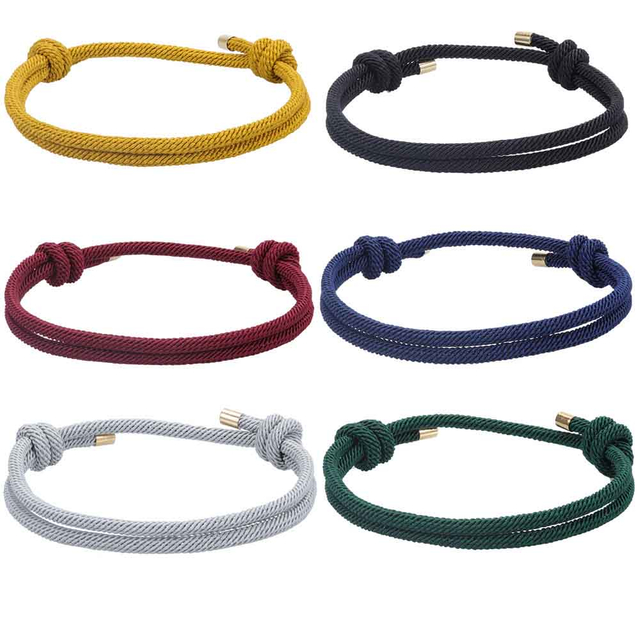 Fiasrel 2pcs Couple lucky bracelets