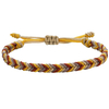 Fiasrel 6pcs Fishbone braid color-blocked bracelet