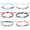 Fiasrel 2pcs Turtle shell beach bracelet
