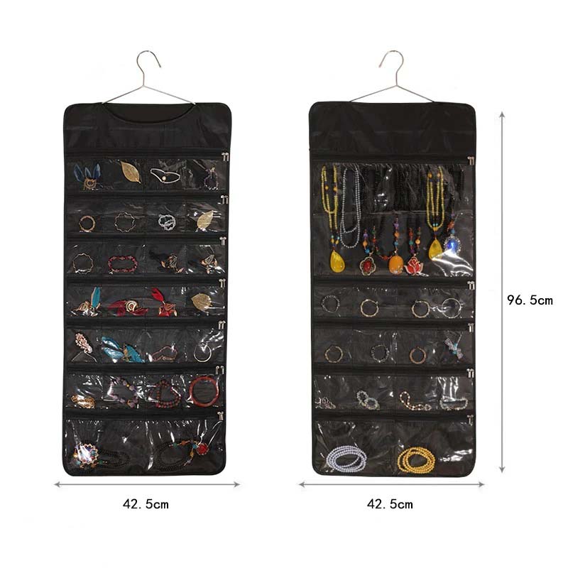 Fiasrel 41grids Jewelry bag hanging storage and hanging bag