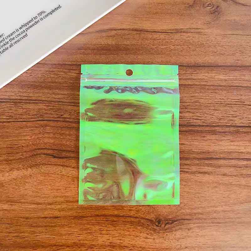 Fiasrel 50pcs Laser-colored self-sealing jewelry bag