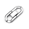 Fiasrel 5pcs Jewelry DIY Accessories 304 Stainless Steel Polished Necklace Buckle Ornaments Jewelry Bracelet U-shaped Cuban Buckle