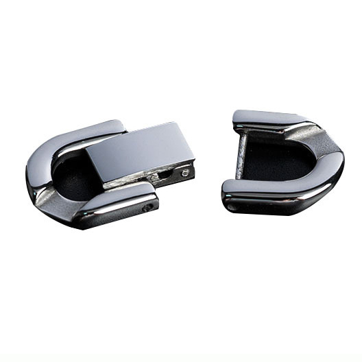 Fiasrel 5pcs Stainless Steel Jewelry Cuban Chain Buckle DIY Hand Assembled Buckle Jewelry Making Clasp