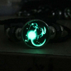 Fiasrel Adjustable PU Leather Charm Glow In Dark Leather Cord Bracelet Leather Belt Wristband Beaded Bracelet