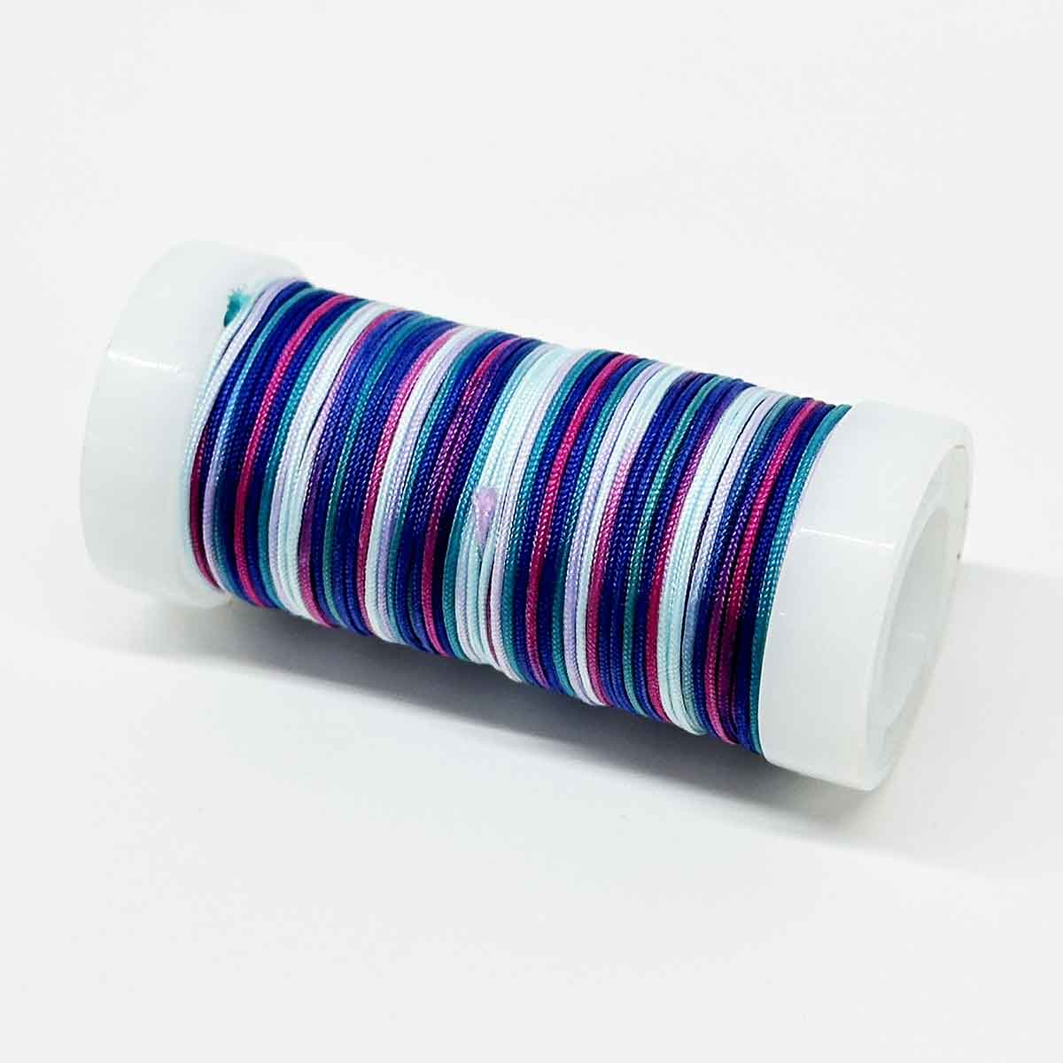 Fiasrel No.72 0.8mm 20yard/roll Multicolor Gradient Jade Thread Jewelry Making Nylon String
