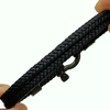 Fiasrel Leather Rope Braided Horseshoe Buckle Stainless Steel Bracelet