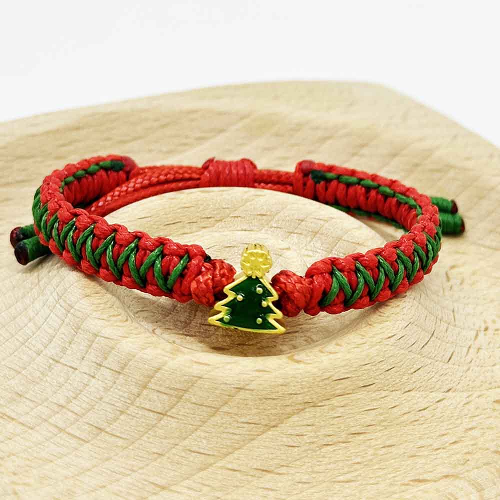 Fiasrel Christmas Gift Bracelet Lucky Rope Holiday Gift Charm Bracelet