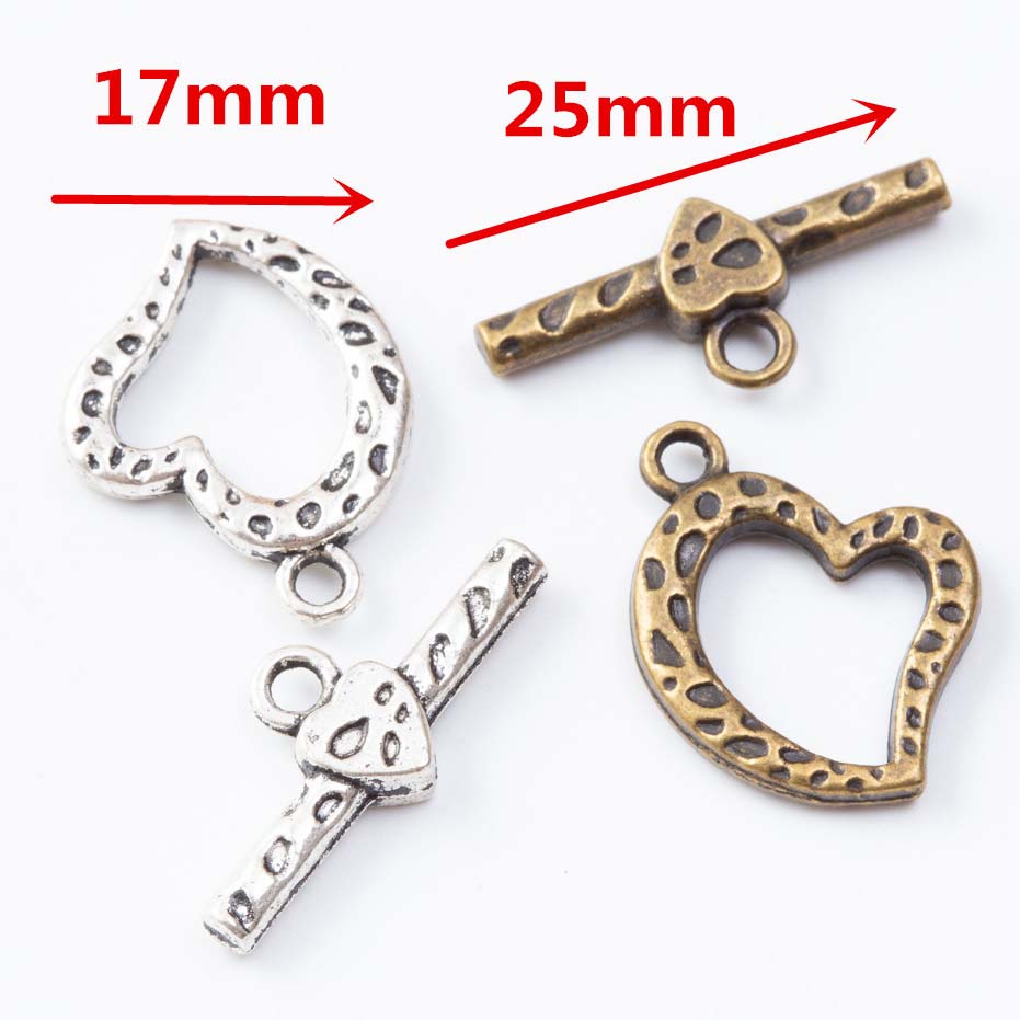 Fiasrel 10pcs DIY Accessories Retro zinc alloy OT connector Clasp