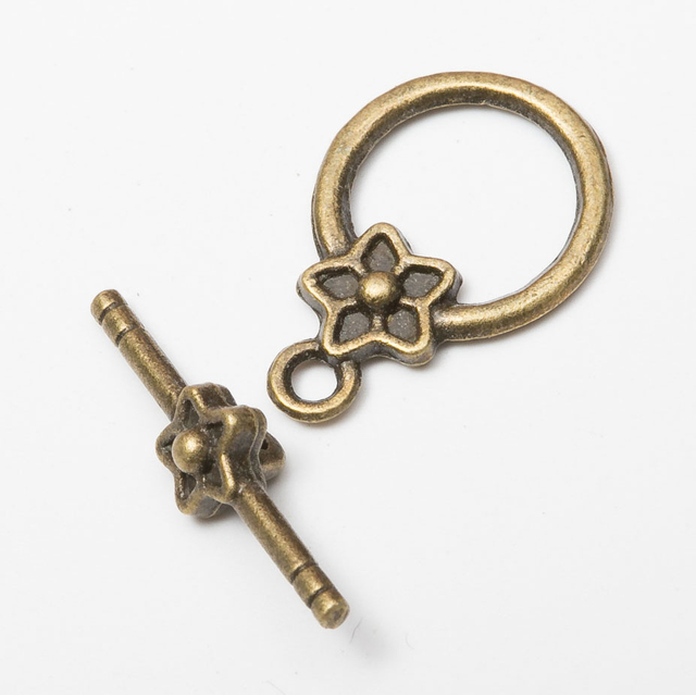 Fiasrel 10pcs DIY Handmade OT Button Bracelet Necklace Connecting Jewelry Tail Claps