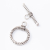 Fiasrel 10pcs Decorative Fashion Round Alloy OT Toggel Clasps for Jewelry Making