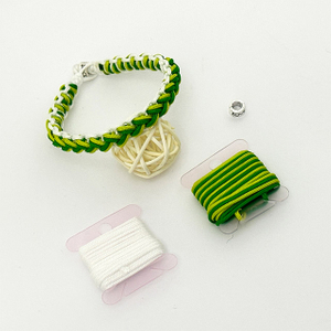 Green And White DIY Handmade Bracelet Thread for Making Bracelet