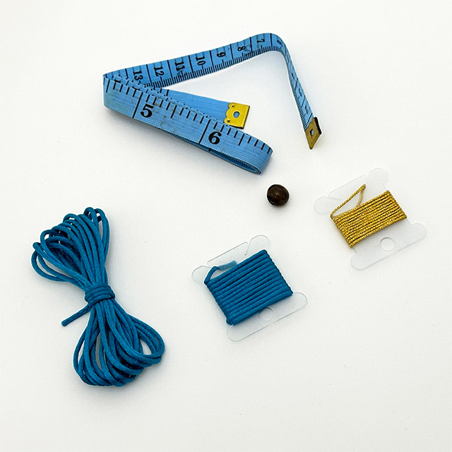 Fashion Blue and Gold Rope Friendship Making Jewelry Bracelet Thread