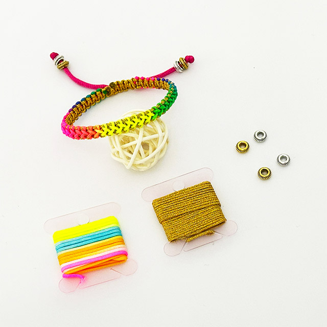 DIY Multicolor Jade Thread Simple Woven Bracelet Hand Rope Supplier