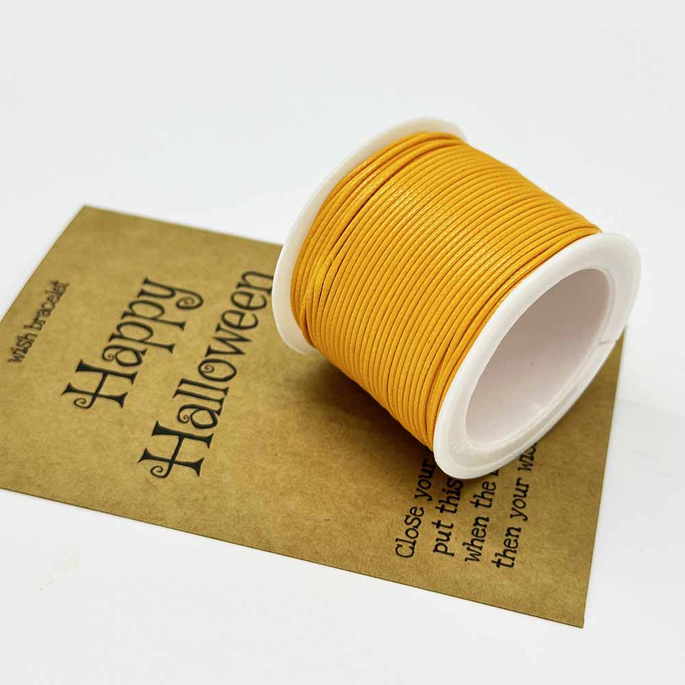 Fiasrel Halloween Thread Kit: 0.5/0.8/1.0/1.5mm 5/10/20yards Waxed Polyester Cord for Jewelry Making Necklace Earrings Bracelet Craft