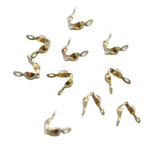 Fiasrel 100pcs 14K Plated Brass Ball Chain Jewelry Connector