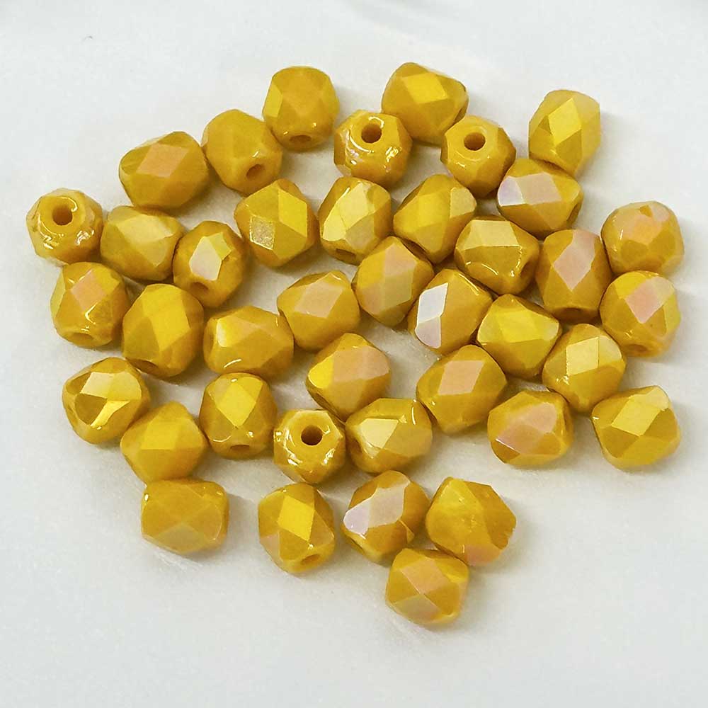 Fiasrel 20pcs DIY Handmade Beaded Accessories Glass Plated Color Loose Beads for Bracelet Necklace Jewelry Making