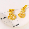 Fiasrel 10pcs Sargent Fishtail Buckle Head Dragon Phoenix Buckle Accessories DIY Bracelet Necklace Pendant Connection