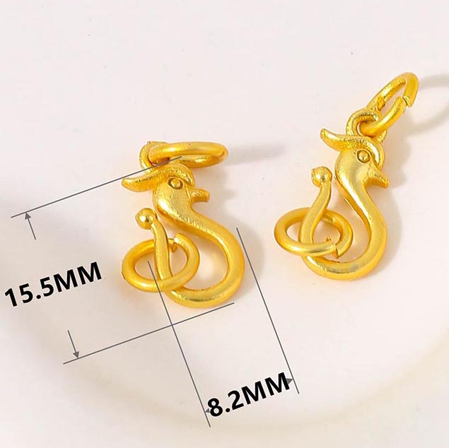 Fiasrel 10pcs Sargent Fishtail Buckle Head Dragon Phoenix Buckle Accessories DIY Bracelet Necklace Pendant Connection