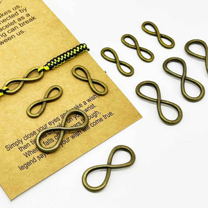 Fiasrel 10pcs DIY Vintage Alloy Jewelry Accessories - 8-Shape Connectors