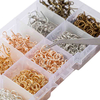 Fiasrel DIY Jewelry Accessories 10 Grid Earrings Hooks Jewelry Set Ear Hook Open Ring Pliers