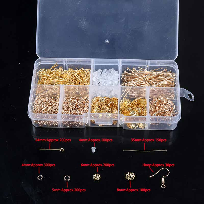 Fiasrel Alloy Set Horse Clip Clasp / Lobster Clasp / Open Jump Rings Jewelry Making Supplies Kit for DIY Jewelry Making Accessories