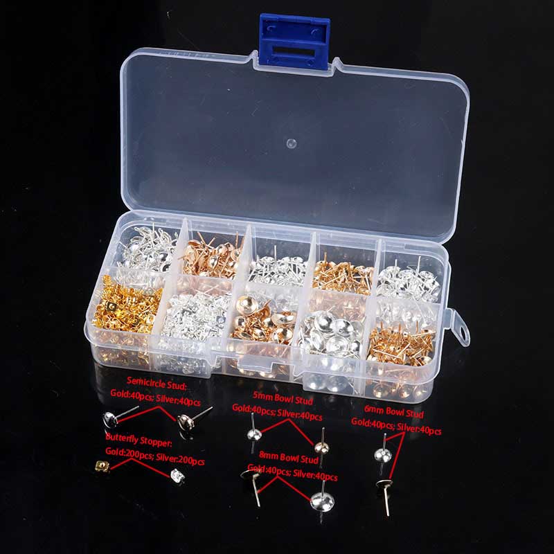 Fiasrel Jewelry Making Supplies Kit Horse Clip Clasp Lobster Clasp Open Jump Rings for DIY Jewelry Making Accessories