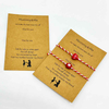 Fiasrel 20/50/100pcs Mother Daughter Bracelet Cards