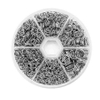 Fiasrel 1300pcs 4/5/6/7/8/10mm Filigree Jewelry Findings Set Gold Silver Filled Jump Rings Split Rings for DIY Handmade Jewelry Making
