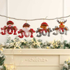 Fiasrel 1/4pcs Christmas Decorations Tree Hanging Gift Santa Elk Snowman Decoration Gift