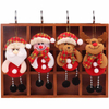 Fiasrel 1/4pcs Christmas Ornaments Xmas Gift Snowman Santa Claus Tree Toy Doll Hang Decoration