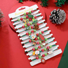 Fiasrel 12pcs/set Christmas Trend Fashion Charm Bracelet Set Santa Claus Elk Bell Woven Adjustable Festival Christmas Gift Bracelets