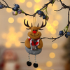 Fiasrel 1/4pcs Christmas Ornaments Santa Claus Snowman Hanging Tree Toy Doll Winter Holiday Home Decorations Kids Gifts