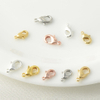 Fiasrel 20pcs DIY Jewelry Findings Components Gold Plated Metal Necklace Bracelet Lobster Clasp for Jewelry Making