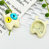 Fiasrel 10pcs Ghost Fairy Little Monster Funny Big Eye Alloy Beads