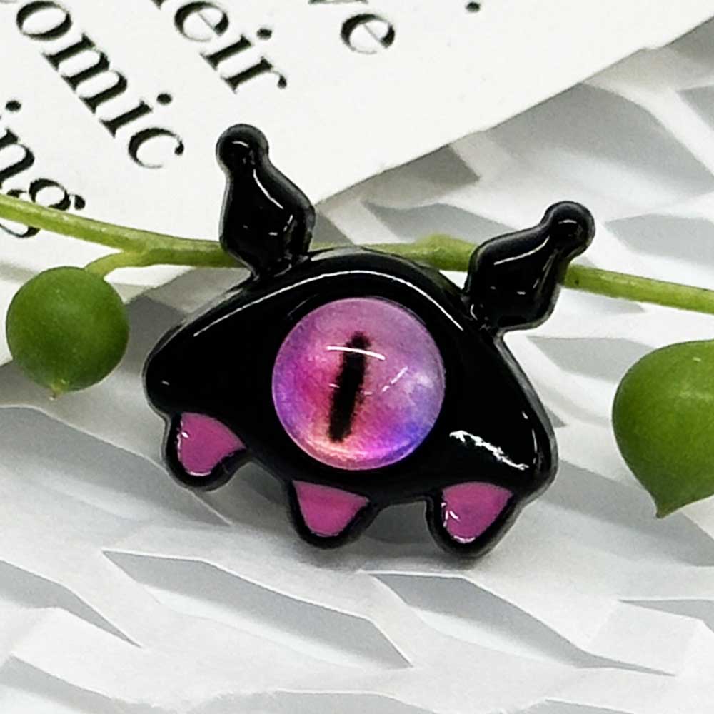 Fiasrel 10pcs Fashion Cute Simple Monster Eyes Cartoon Jewelry Beads for Women Girls