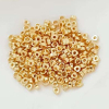 Fiasrel 50pcs Gold-filled Loose Beads Accessories DIY Handmade Triangle Bracelet Beaded Spacer for Jewelry Making