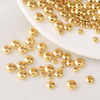 Fiasrel 50pcs Jewelry Findings Loose Disc Beads DIY Jewelry Accessories Brass Loose Spacer Beads