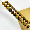Fiasrel Tiger Eye Stone Loose Beads Yellow Tiger Eye Round Beads