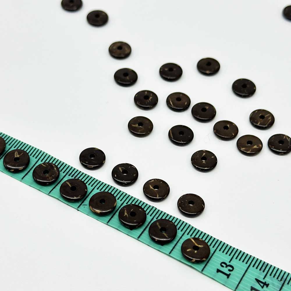 Fiasrel 50pcs 6-10mm Coconut Shell Beads Jewellery Accessory Loose Beads