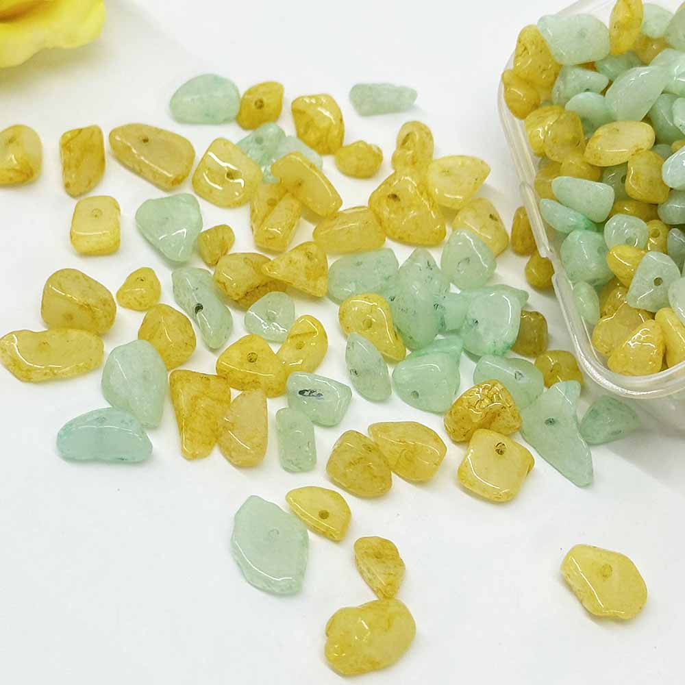 Fiasrel 1strand Irregular Shape Freeform Chip Beads for Jewelry Making DIY Bracelet