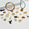 Fiasrel 10/20/30/40/100pcs Random Mix Halloween Charm Pendant Set - Ghost Wizard Pumpkin Bat Spider Pendants for DIY Jewelry Necklace Bracelet Making Jewelry DIY Supplies