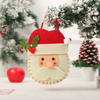 Fiasrel 1pcs/3pcs Christmas Decorations Candy Christmas Eve Apple Bag Cartoon Felt Gift Bag