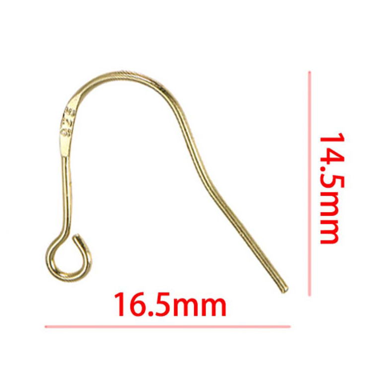 Fiasrel 5/20Pairs S925 Sterling Silver Plated Earrings Hook for DIY Jewelry Materials Making