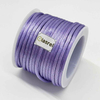 Fiasrel 40pcs 2.5mm Colorful Silky Macrame Braided Satin Cord Handmade DIY Woven Rope Nylon Chinese Knotting Craft Beading Cord for DIY Jewelry Making Bracelet Necklace
