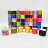 Fiasrel 1Set 45rolls Macrame Rattail Chinese Knot Making Cords Nylon Braided String Threads Satin Cord for DIY Jewelry Crafts