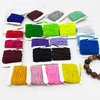 Fiasrel 1Set 21rolls Mixed Color 1mm Elastic Core String Elastic Beading Thread for Stretch Bracelet Necklaces, Jewelry Making