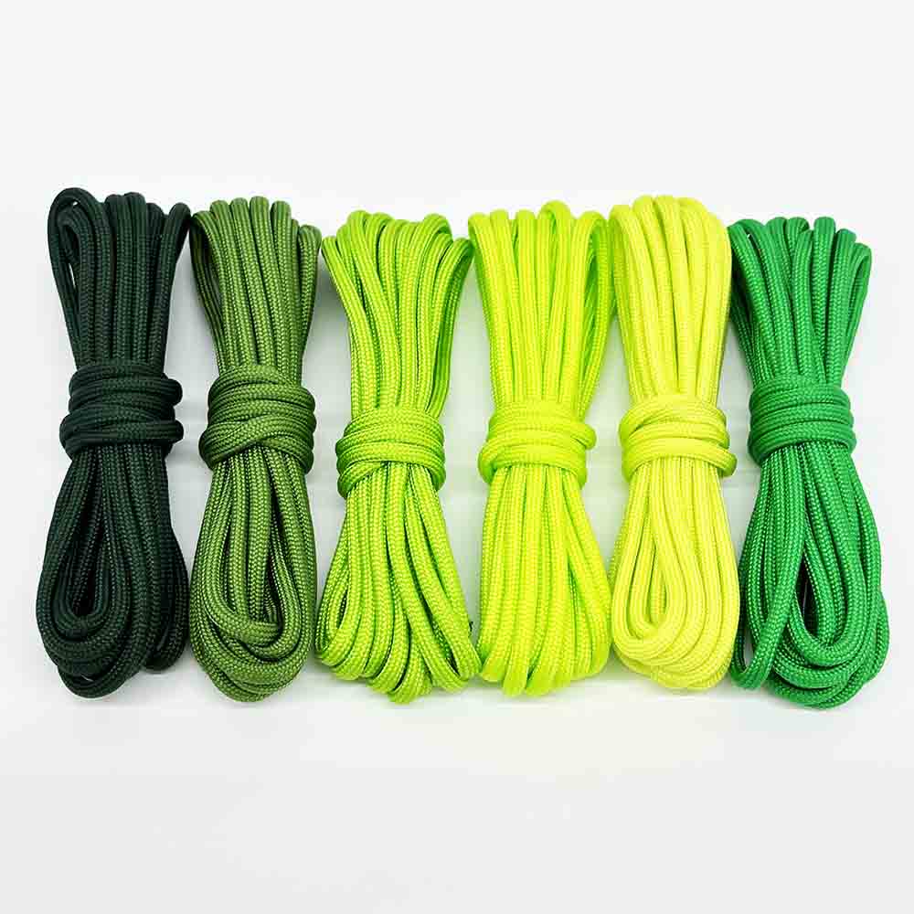 Fiasrel 6pcs Jewelry Bracelet Making Kit: 4mm 7-Core Paracord Rope for Outdoor Activities Crafts Lanyard Dog Collar Supplies