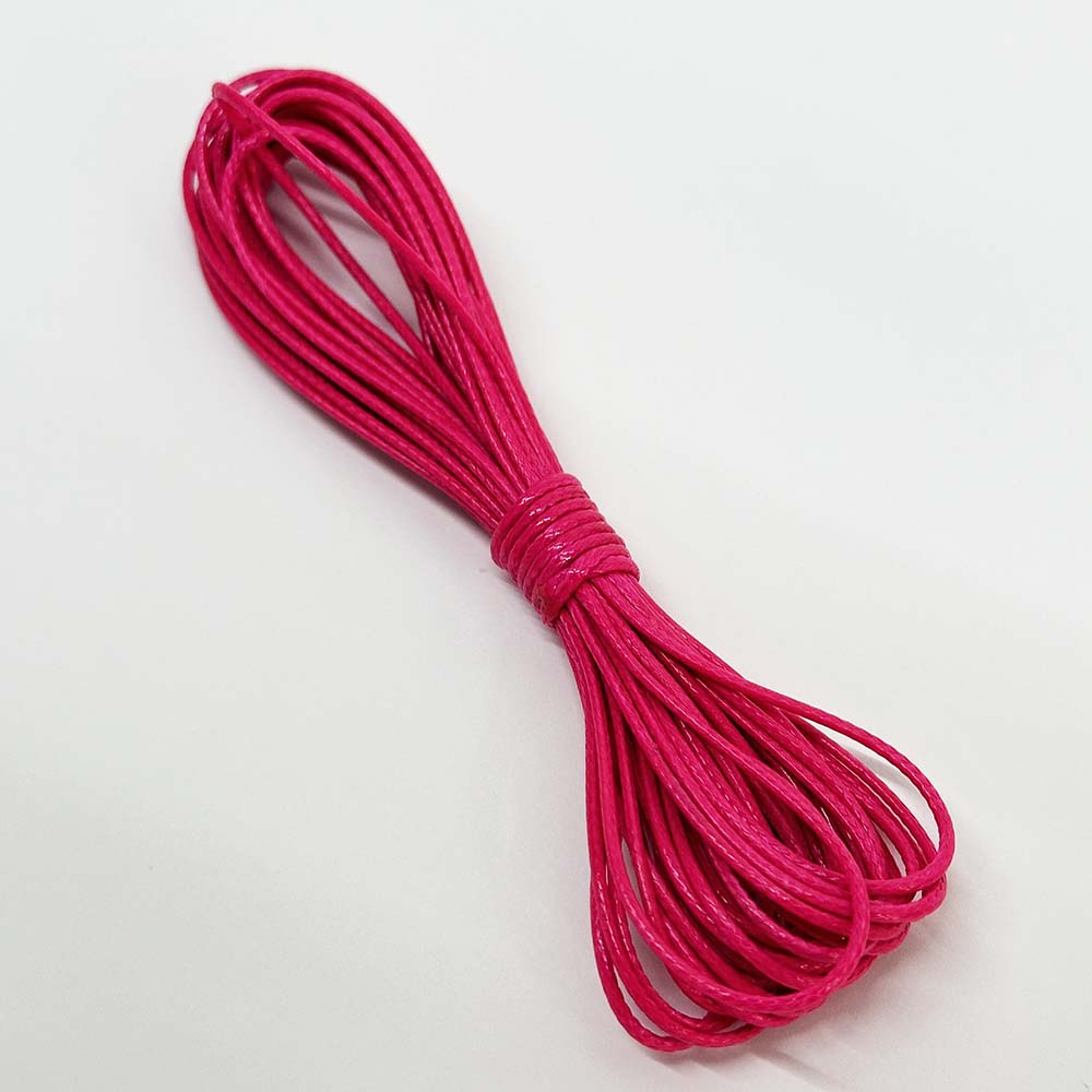 Fiasrel 1pc 5yards Waxed Cord Rope Polyester Thread String for DIY Jewelry Bracelet Necklace Making Craft Supplies 0.5/0.8/1.0/1.5/2mm