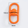 Fiasrel 10/50pcs Zinc Alloy Rotating Clasp Keychain Connectors Swivel Lobster Clasp Keychain for Jewelry Making DIY Findings