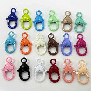 Fiasrel 10/50pcs Mixed Spray Painted Alloy Lobster Clasps Hooks Connectors for Jewelry Bracelet Necklace Making